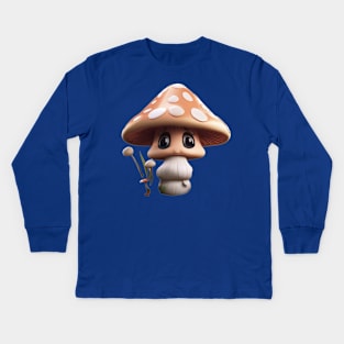 Forage Me, Mushroom Kids Long Sleeve T-Shirt